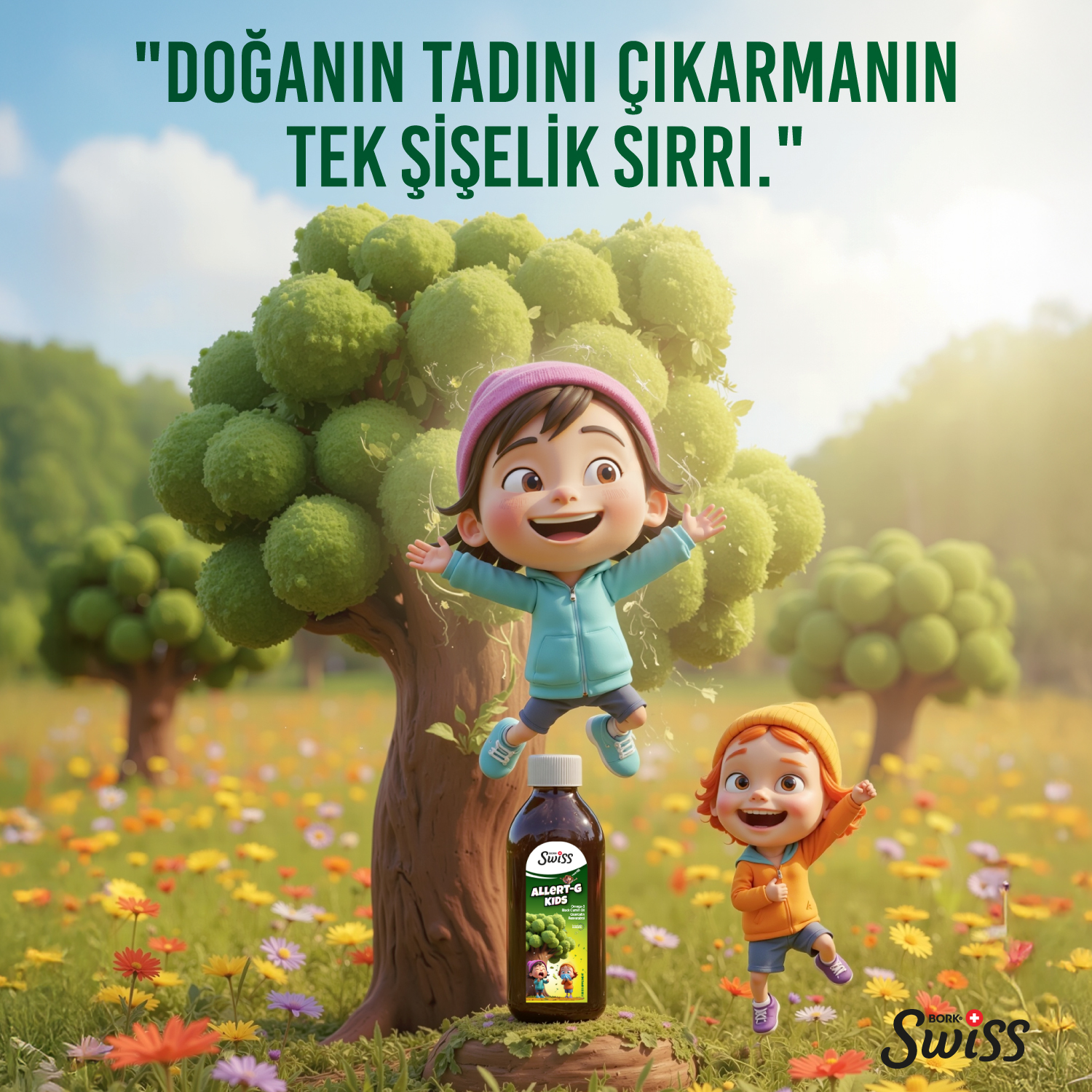 Allert-g Kids Çocuk Şurubu 150 ml Alerji Polen Ve Gıda Alerjisi Destekleyici Şurup