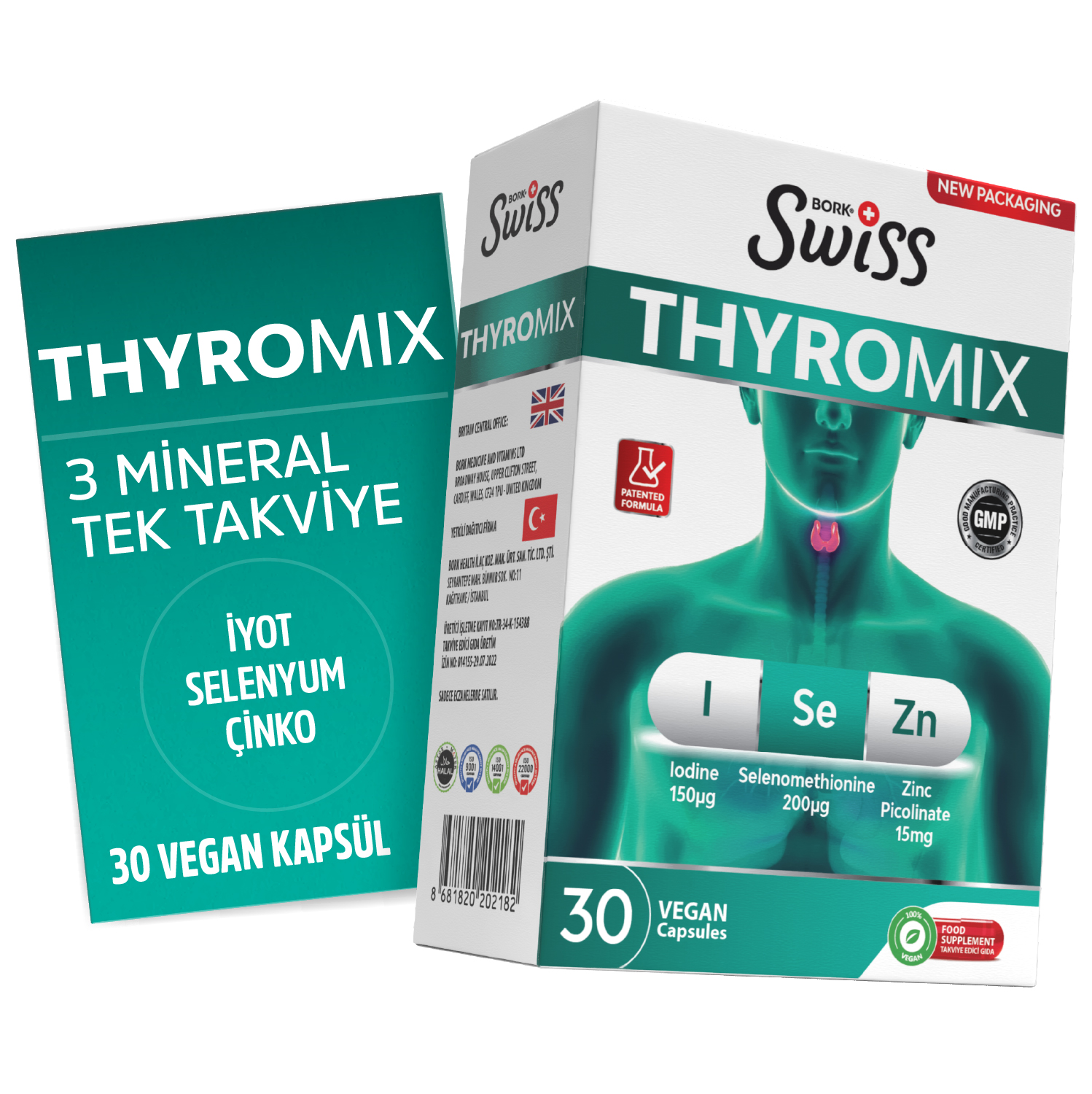 Thyromix 30 Kapsül – İyot, Selenyum & Çinko Pikolinat