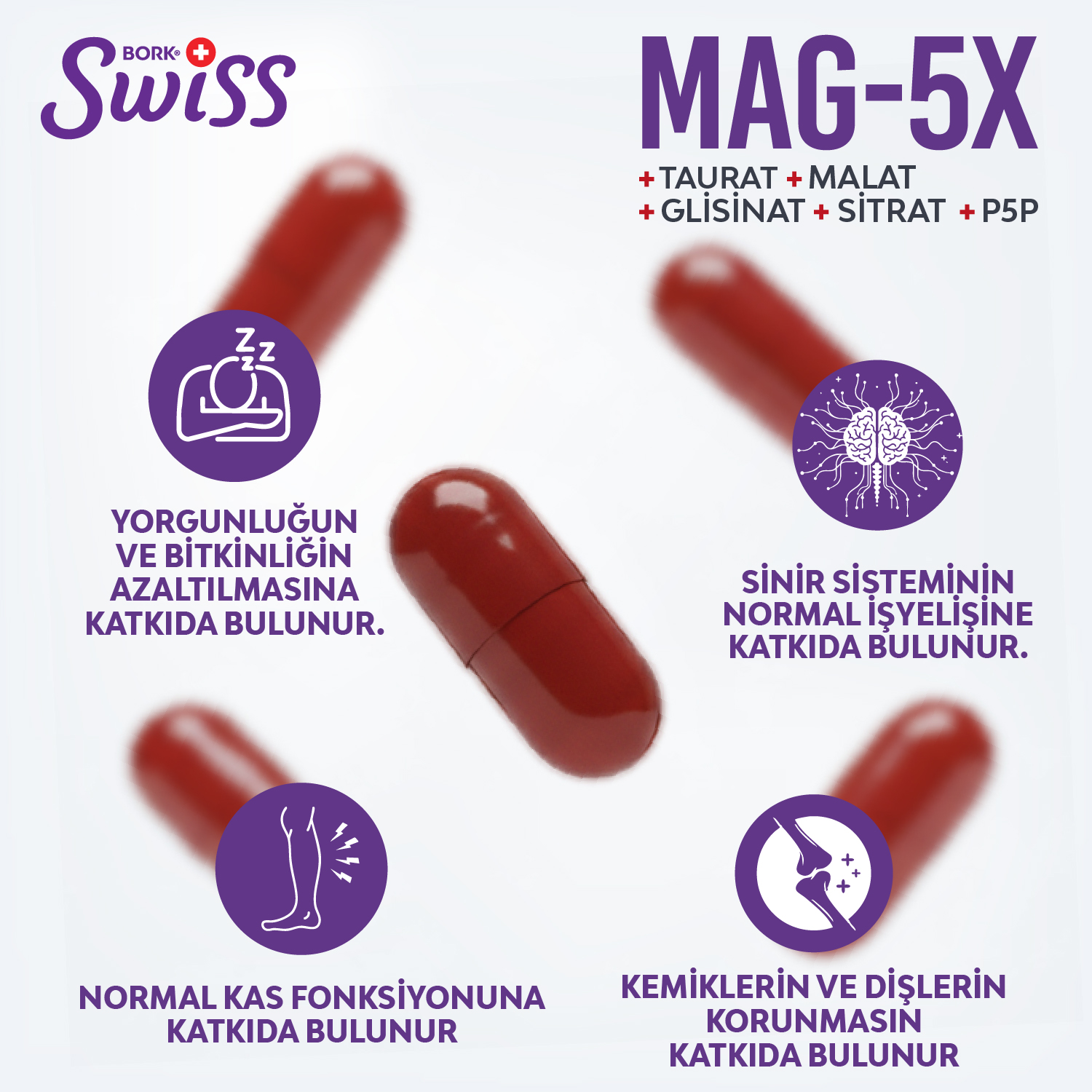 Mag-5X Liposomal Magnesium 4-lü Magnezyum 30 Vegan Kapsül