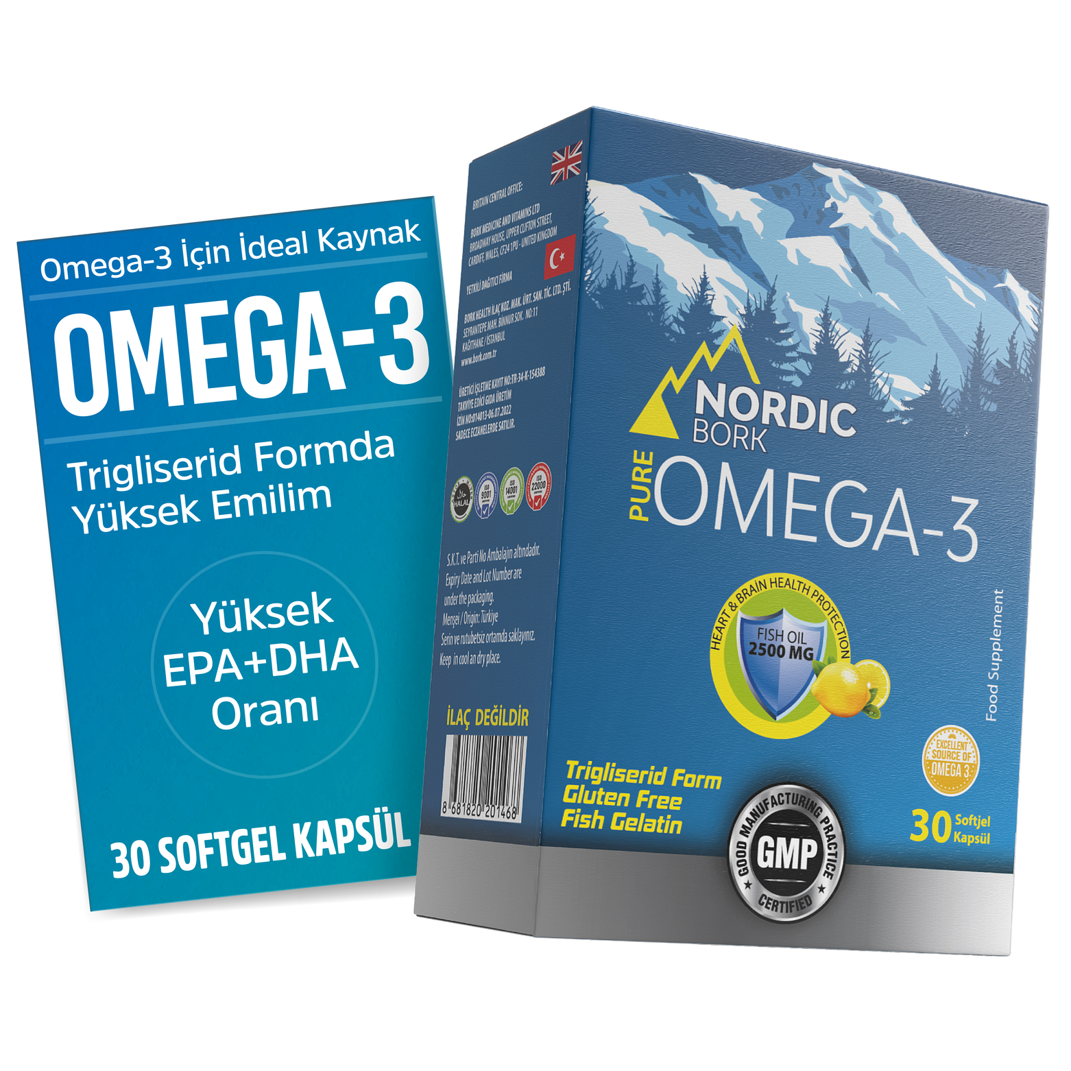 Omega-3 30 Softjel Yüksek Emilimli Balık Yağı EPA & DHA