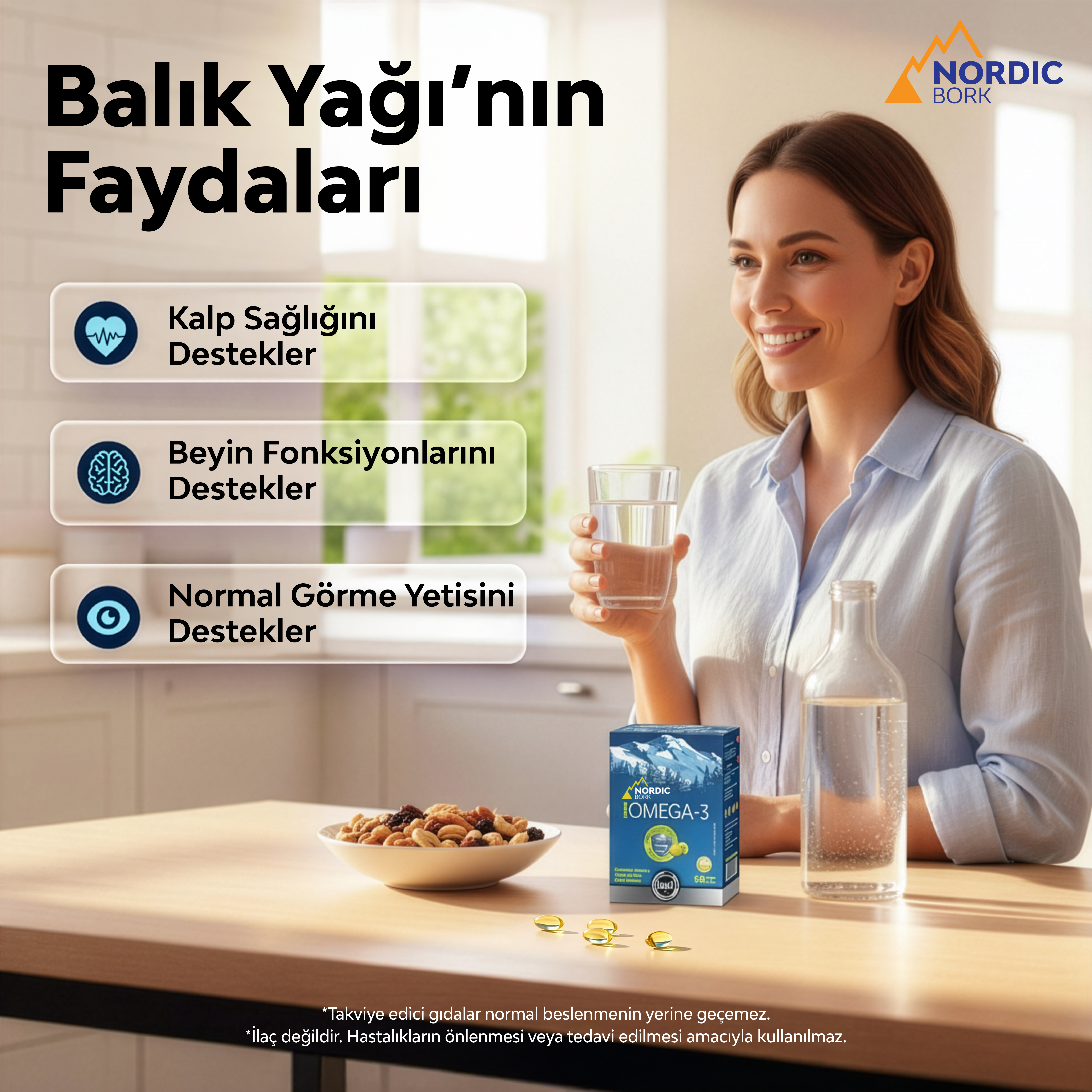 Omega-3 30 Softjel Yüksek Emilimli Balık Yağı EPA & DHA