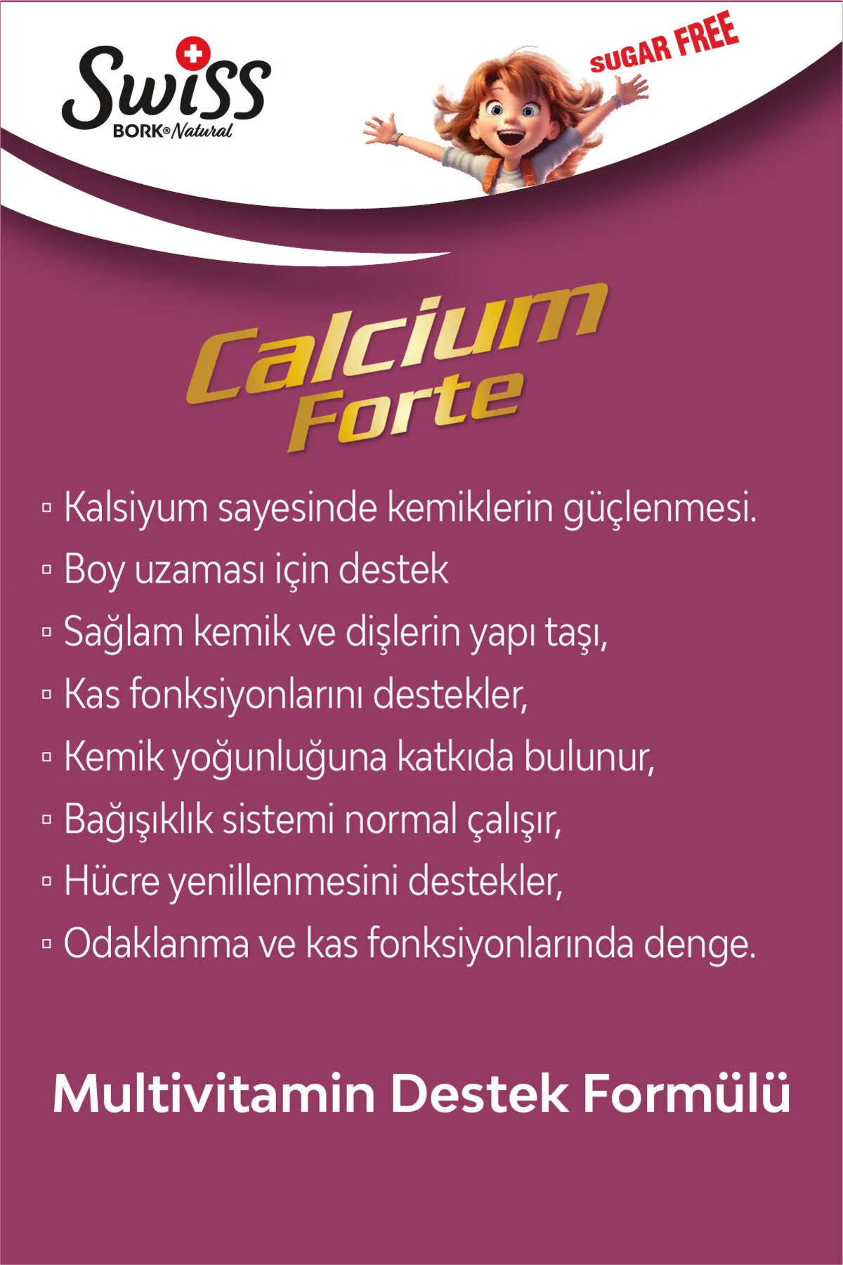 Kalsiyum Çinko D3K2 Magnezyum Demir İçeren Çocuk Şurubu 150 Ml