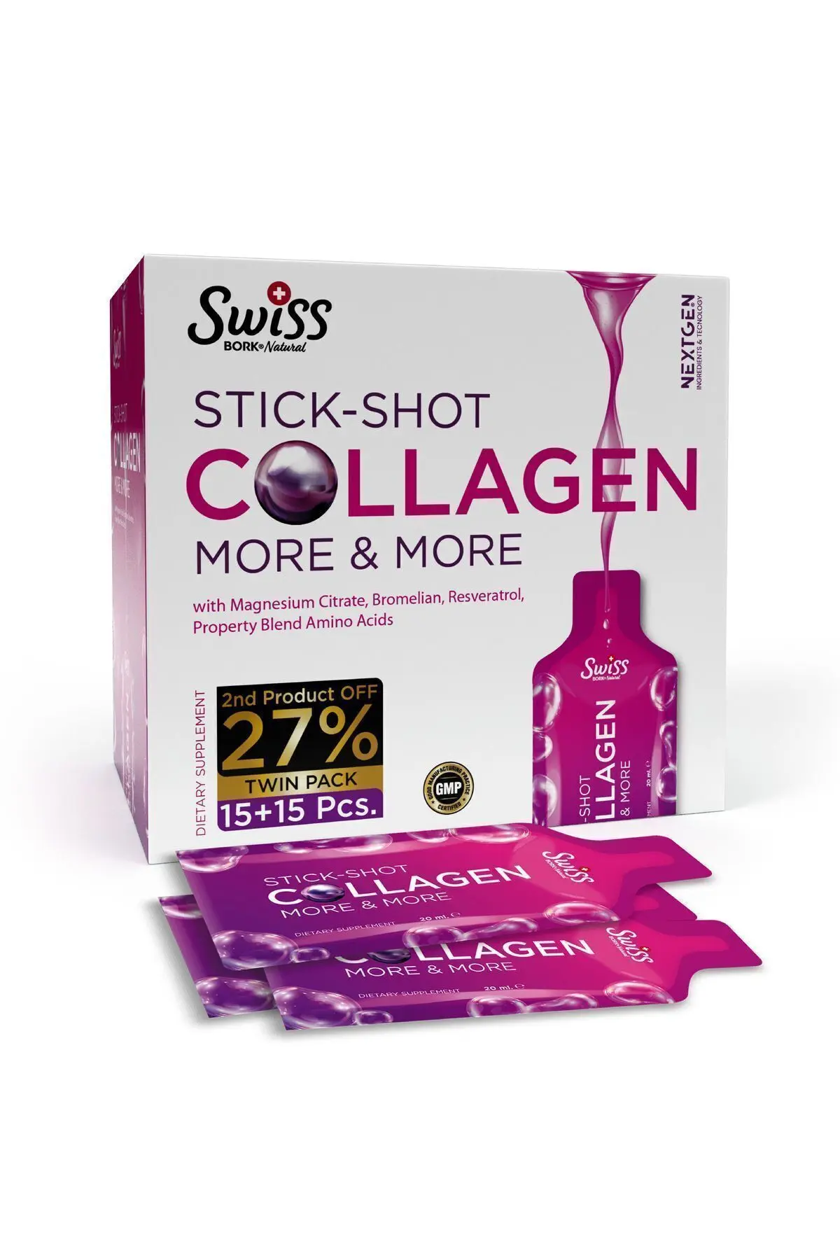 Hydrolize Collagen Beauty Complex 30x20ml Kolajen Stick Shot