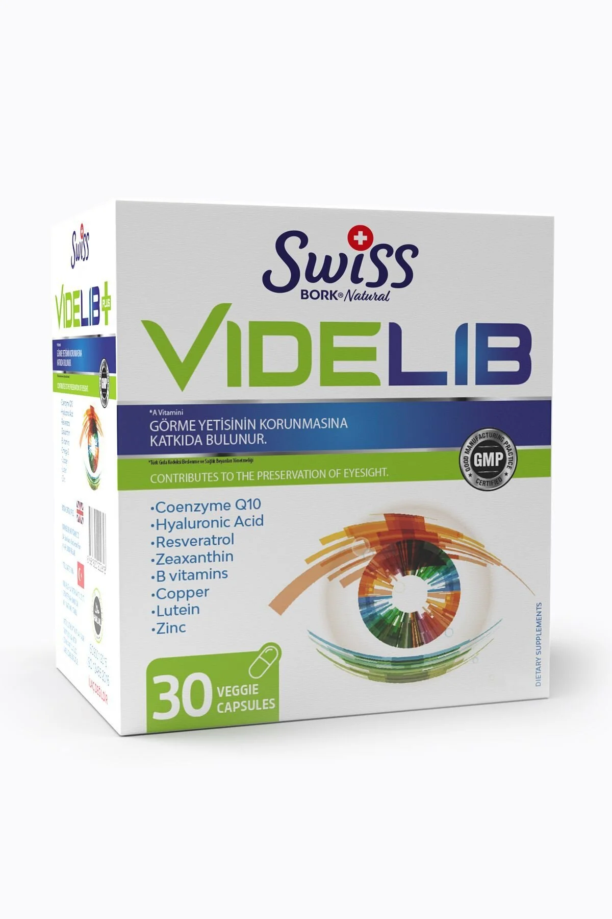 Videlib Vitamin C Çinko Hyaluronik Asit Koenzim Q10 30 Kapsül