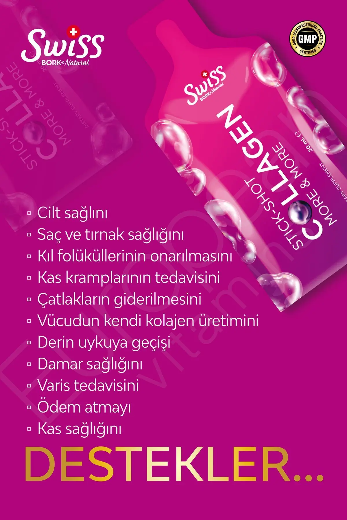 Collagen Beauty Stick Shot Bromelain Hyaluronicacid Biotin Magnezyum