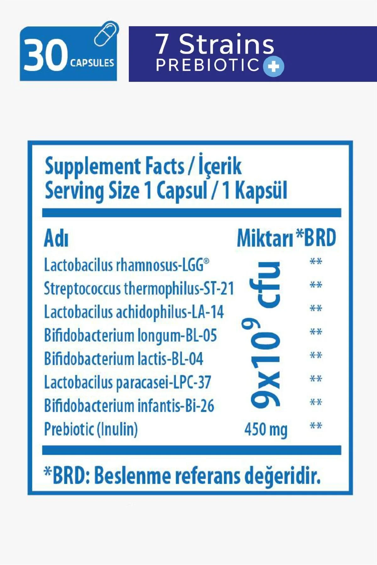 Bork Proebiotic Boost 30 Kapsül 7 Probiotik Sindirim Desteği