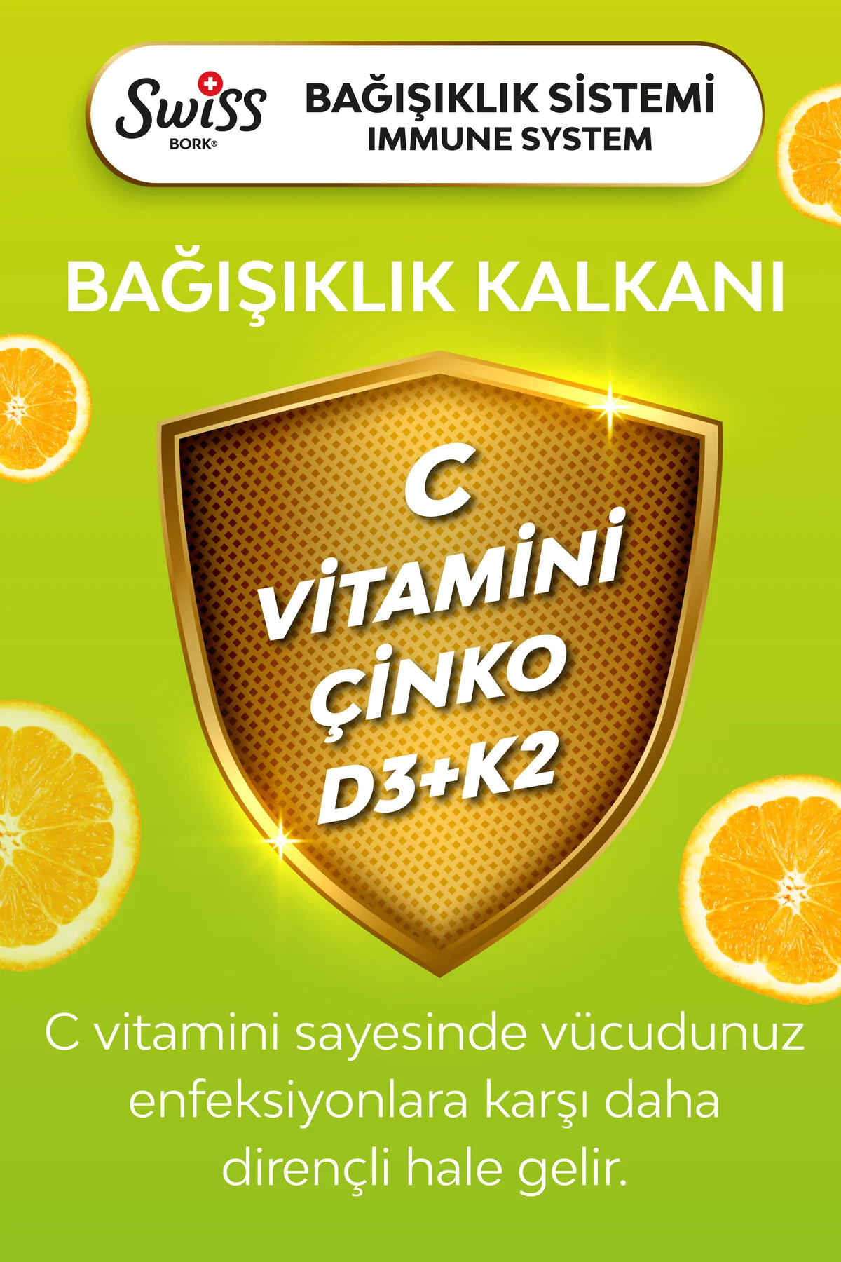 C-Complex Efervesan 20 Tablet Portakal Aromalı C Vitamini D3 K2