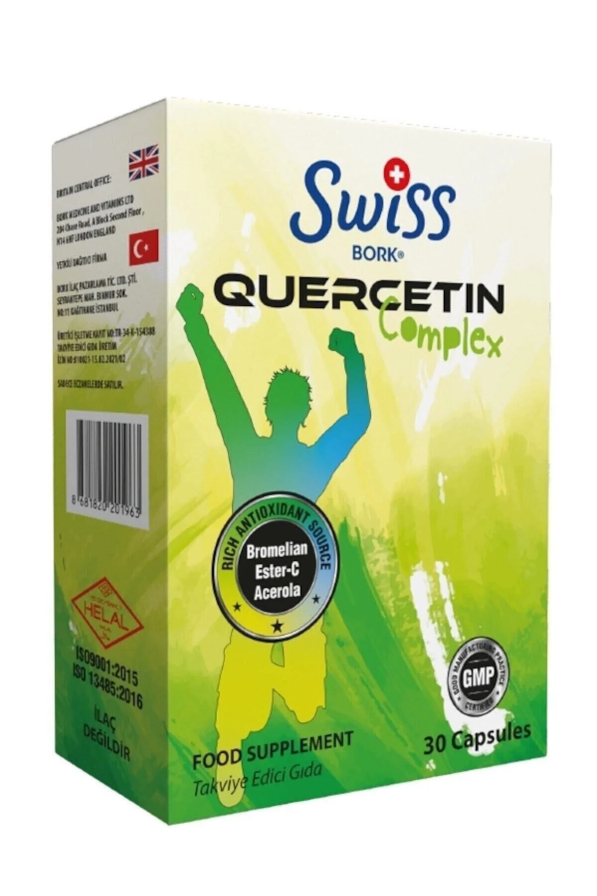 Swiss Bork Quercetin Complex 30 Kapsül Ester-C ve Bromelain Destekli