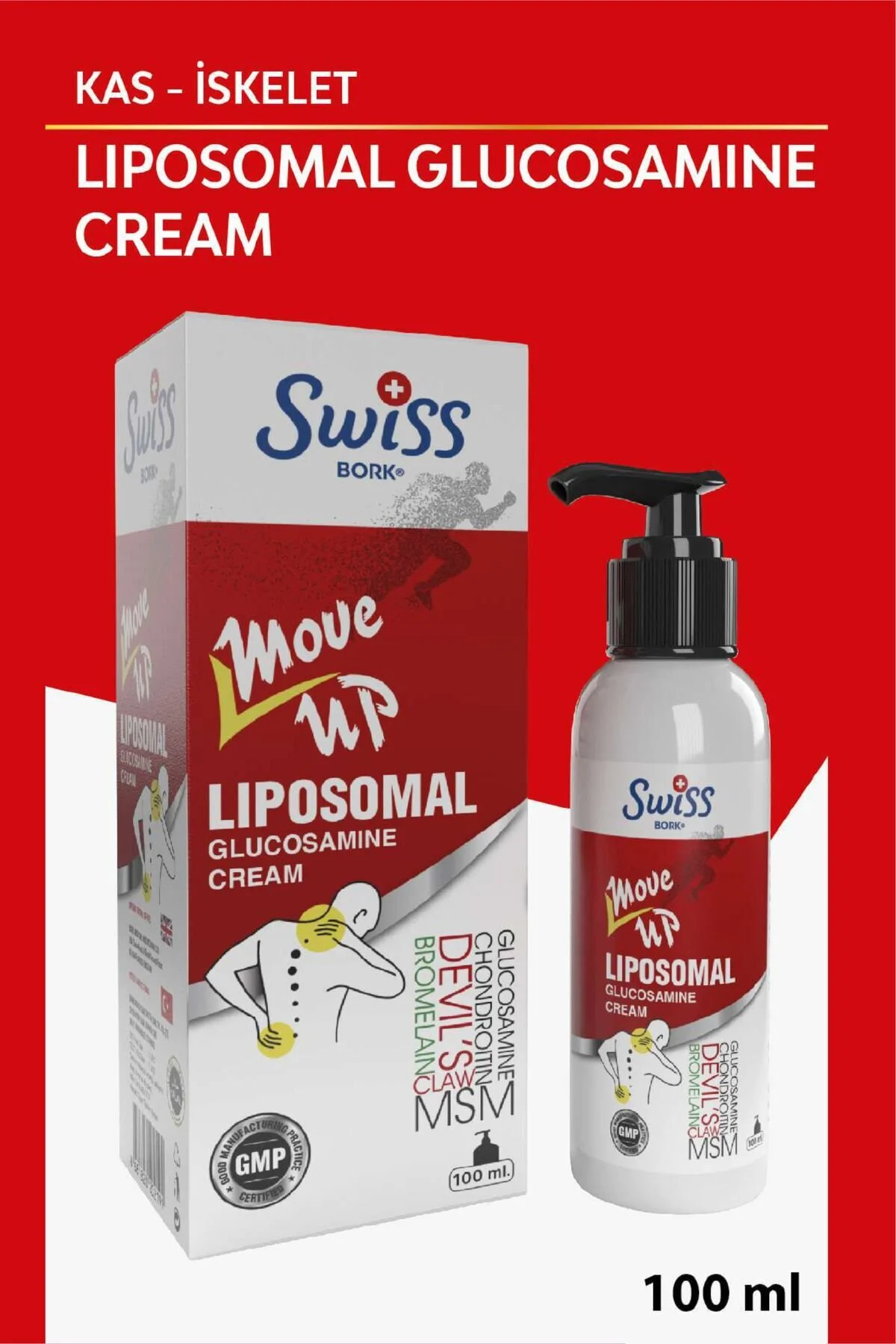 Swiss Bork Liposomal Glucosamine Collagen Type II Krem Glukozamin