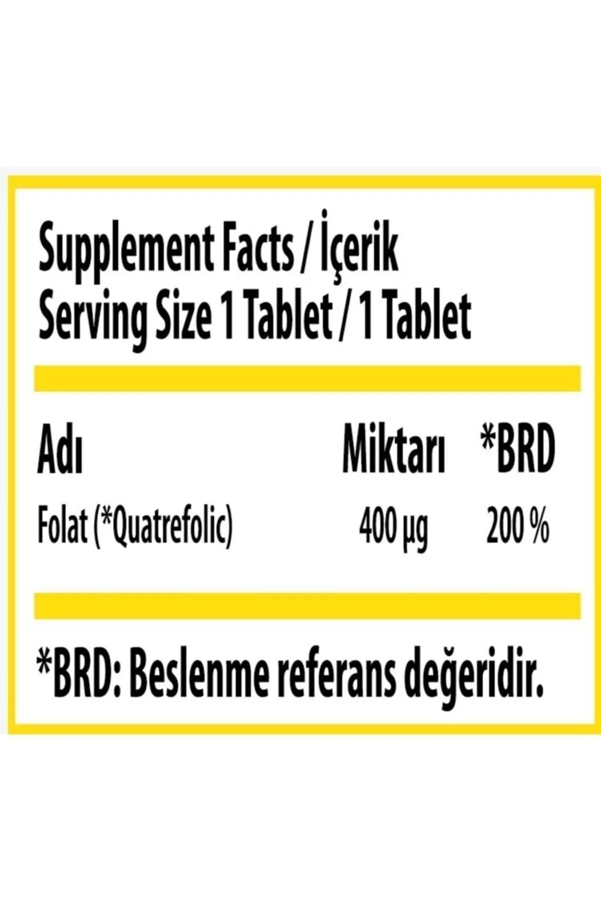 Swiss Bork Methyl Folat Active Form 400 µg 4. Nesil Aktif Folat 30 Tablet