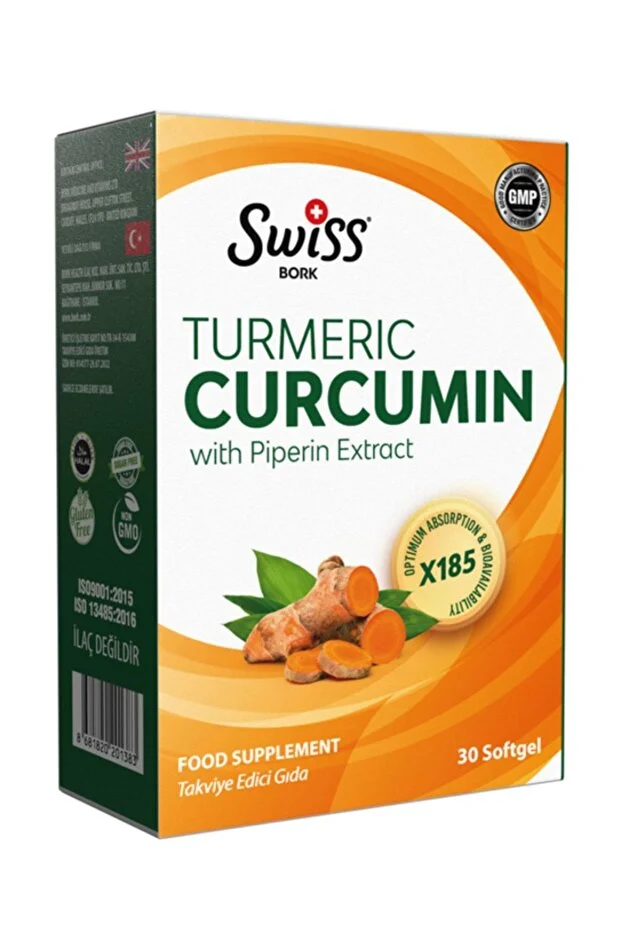 Curcumin with Piperin 30 Softgel Bitkisel Takviye